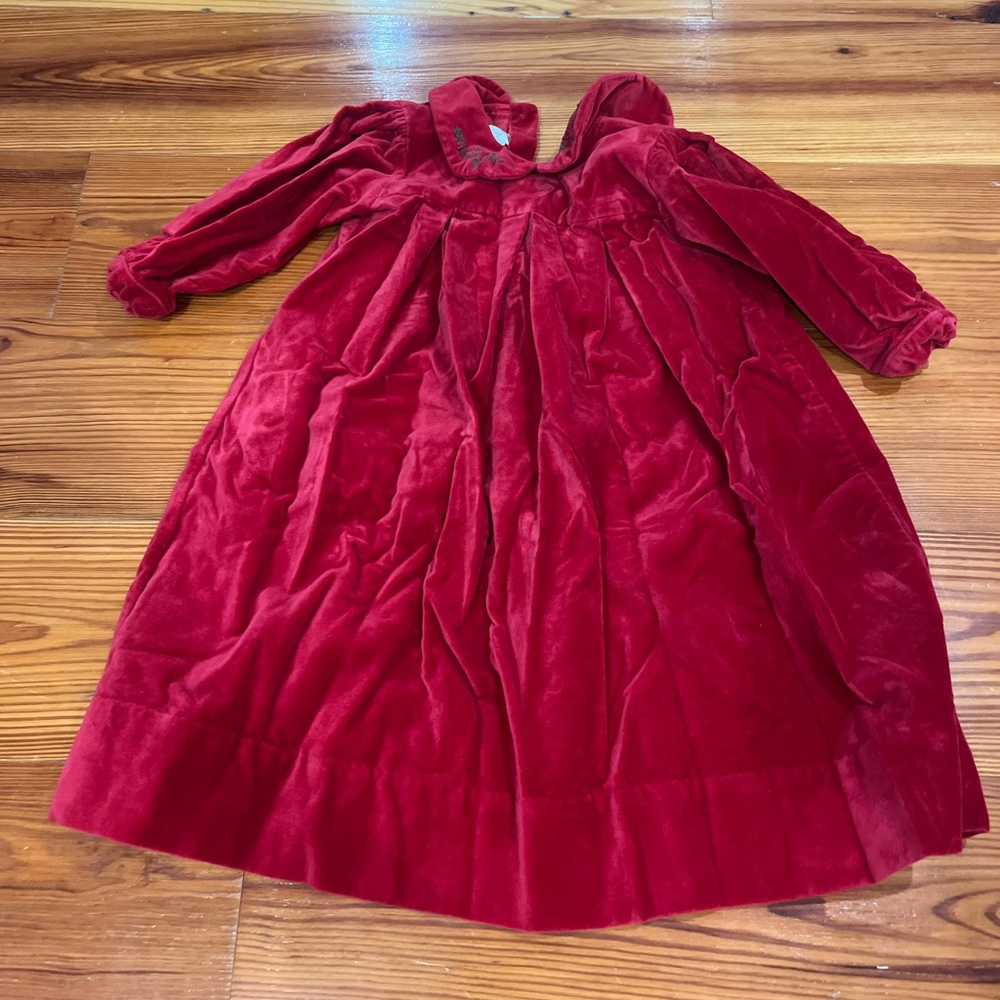 Red velvet Strasberg dress Size